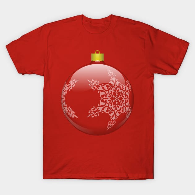 Christmas Bauble T-Shirt by GraphicGibbon
